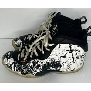 Nike Little Posite One BG 'Shattered Backboard' Size 6.5Y Black White Youth Kids